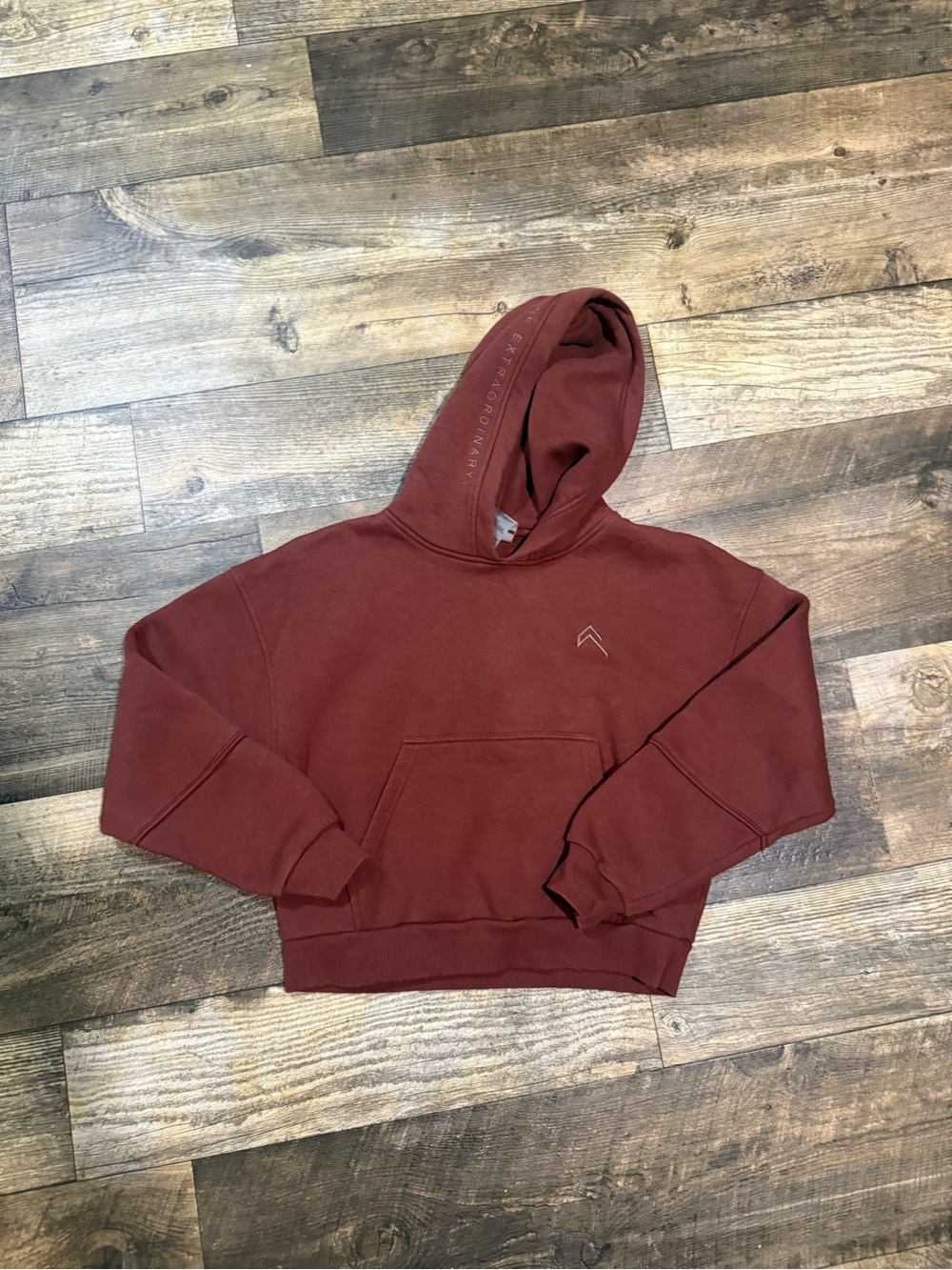 Hooded Sweatshirt in Brick Red - Brand: ONER ACTIVE